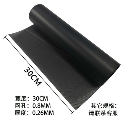 Black PVC dust-proof net punched mesh plate plastic net computer host filter chassis fan heat dissipation net cover 30CM - image 2