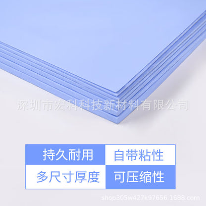 5.0W thermal pad thermal conductive silicone film CPU memory heat dissipation heat reducing patch thermal conductive gasket - image 4