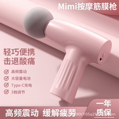 Cross-border mini charging electric fascial gun mini portable relief relaxation muscle massager small ladies household neck - image 2