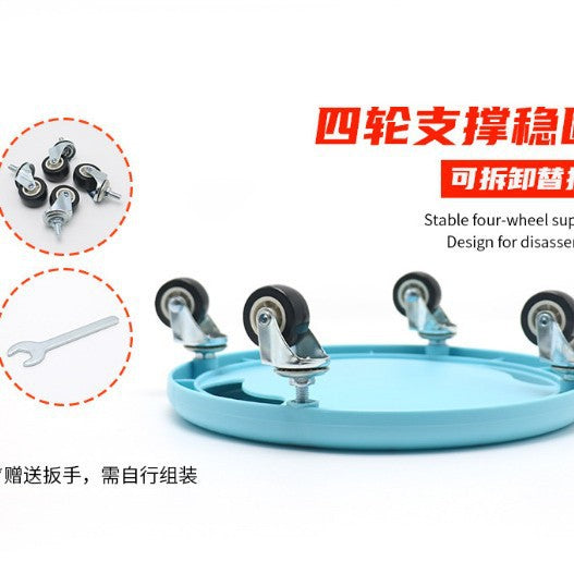 Four-Wheel Sliding Disc, Silent Abdominal Disc, Universal Pulley Disc, Sliding Disc, Fitness Abdominal Muscle Disc, Multi-Functional Abdominal Fitness Device Sl - image 4