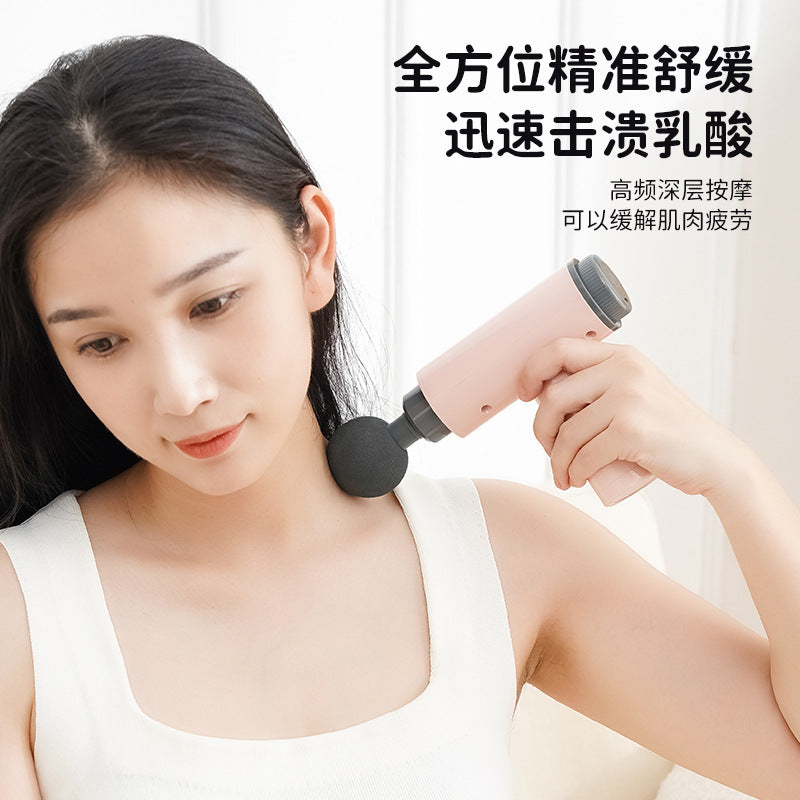 Multifunctional Mini Fascia Gun for Women, Portable Rechargeable Massager, Electric Massage Gun with Light Vibration and Quiet Sound, Portable - image 2