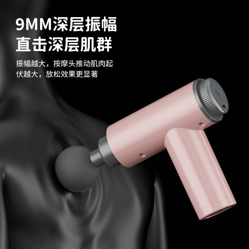 Multifunctional Mini Fascia Gun for Women, Portable Rechargeable Massager, Electric Massage Gun with Light Vibration and Quiet Sound, Portable - image 3