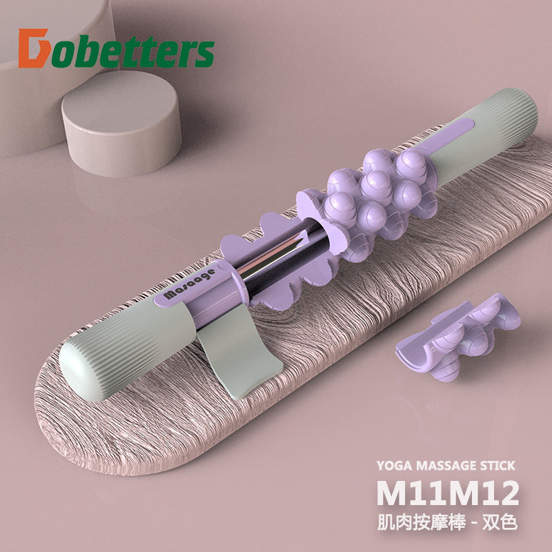 Muscle massage stick fascia stick leg massage roller yoga muscle relaxation stretch roller wolf tooth slimming leg massage - image 3