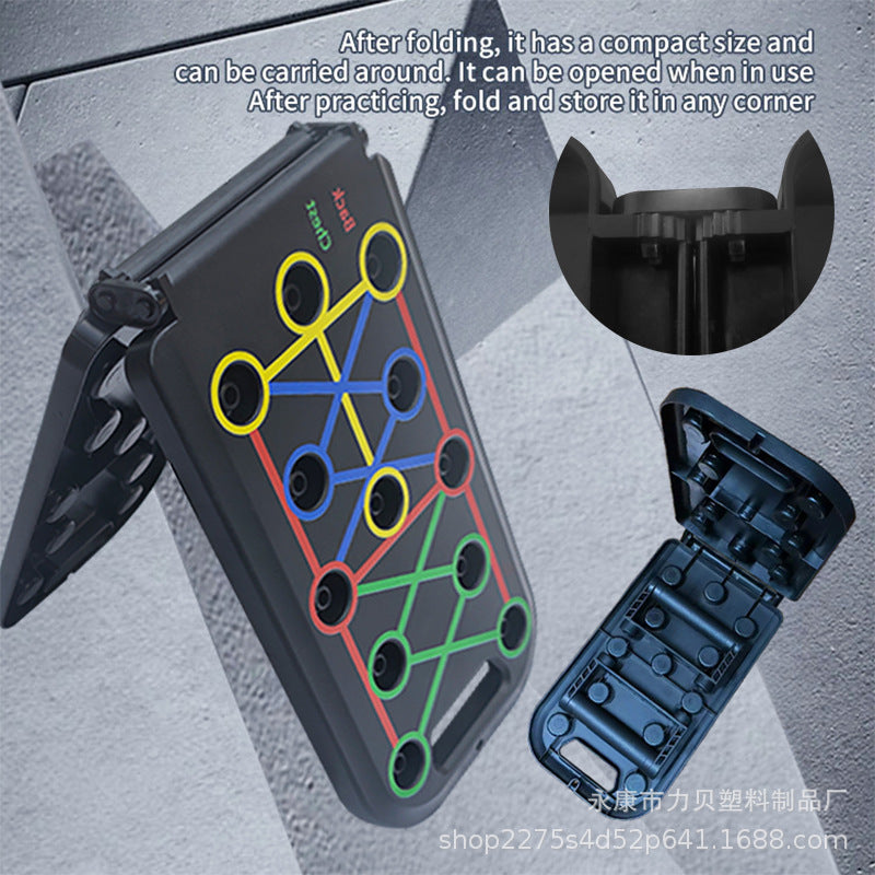 Timing counting multifunctional push-up board bracket men and women chest muscle abdominal muscle trainer board foldable fitness equipment - image 3