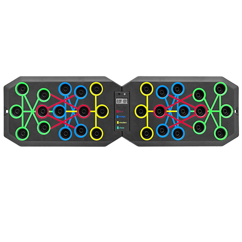 Timing counting multifunctional push-up board bracket men and women chest muscle abdominal muscle trainer board foldable fitness equipment - image 5