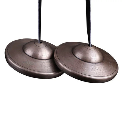 Premium Nepalese Handcrafted Bronze Chimes, Meditation Yoga Sound Therapy Awakening Instrument, Ritual Bell, Cymbal - image 5