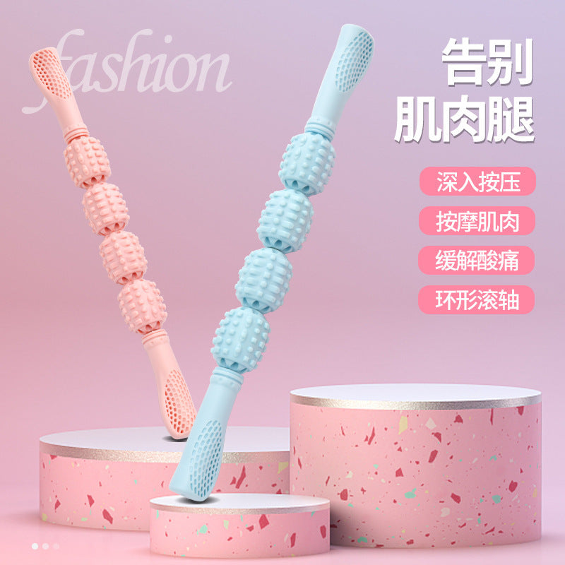 mace massage roller muscle relaxation foam thin calf arm artifact langya yoga fitness fascia tool - image 1