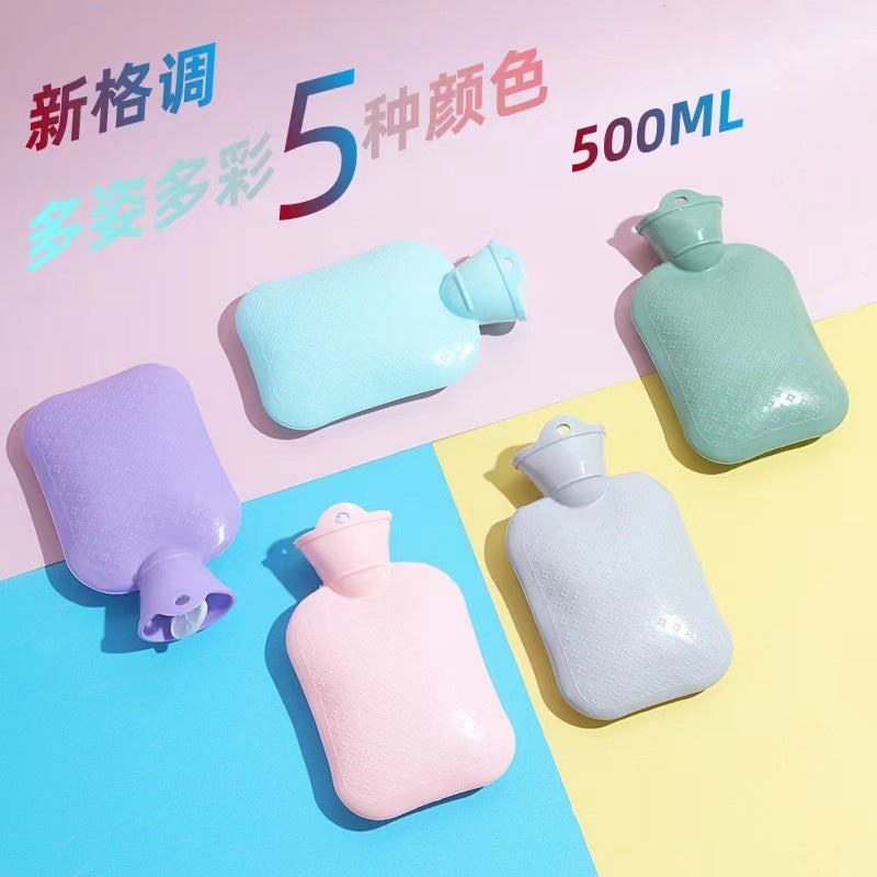 Hot water bag water injection type middle-aged and elderly hot compress irrigation hot water bag thickened explosion-proof portable detachable belly warming hand warmer - image 1