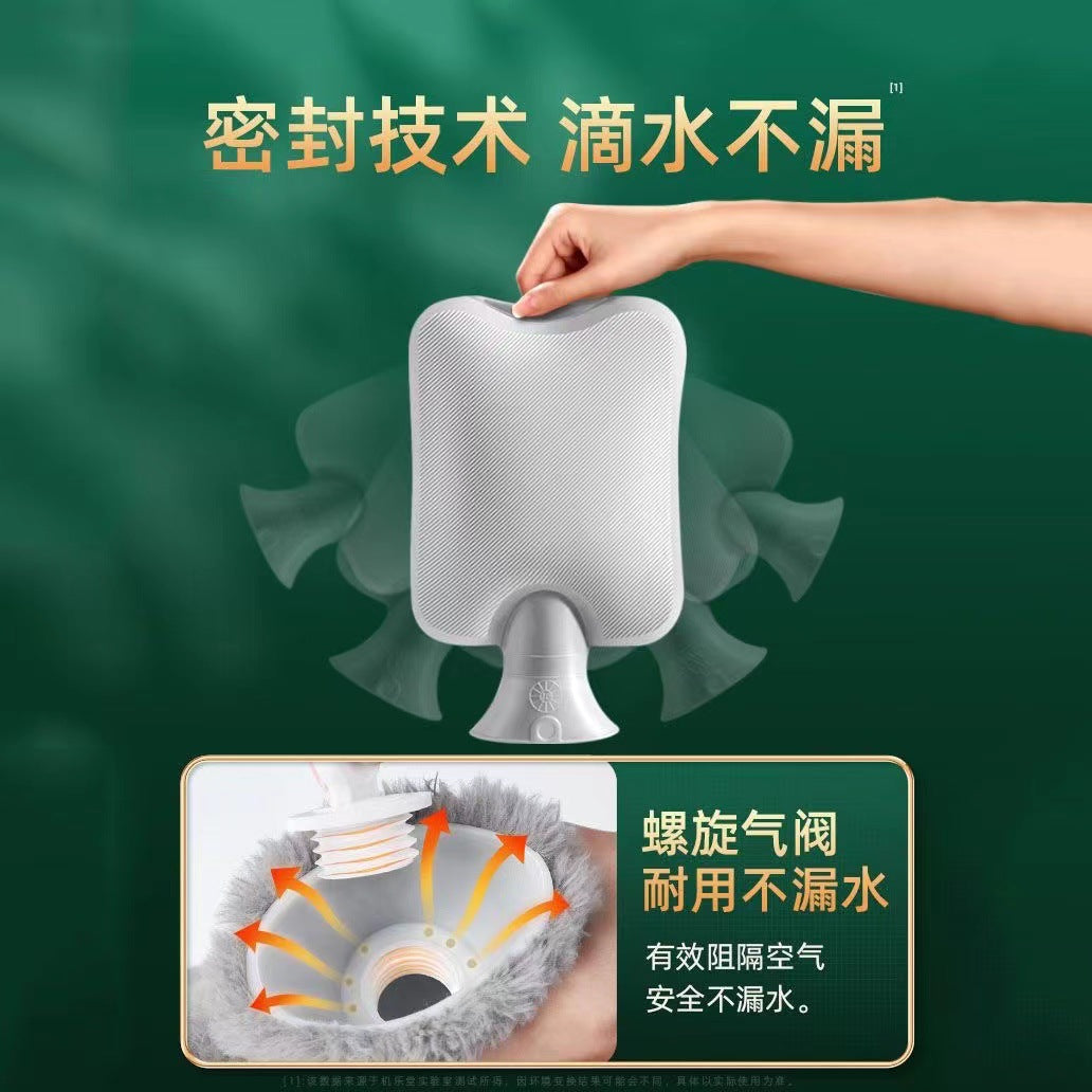 Hot water bag water injection type middle-aged and elderly hot compress irrigation hot water bag thickened explosion-proof portable detachable belly warming hand warmer - image 2