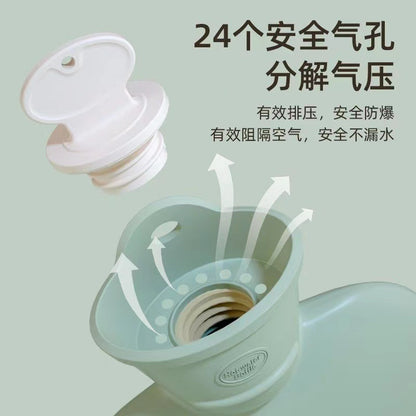 Hot water bag water injection type middle-aged and elderly hot compress irrigation hot water bag thickened explosion-proof portable detachable belly warming hand warmer - image 3