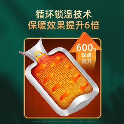 Hot water bag water injection type middle-aged and elderly hot compress irrigation hot water bag thickened explosion-proof portable detachable belly warming hand warmer - image 4