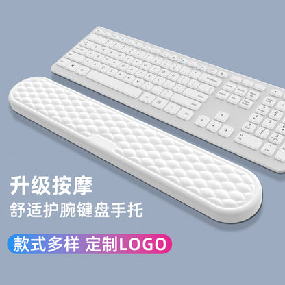 Cross-border new water ripple wristband keyboard wrist support memory foam massage PU non-slip office keyboard hand support - image 1