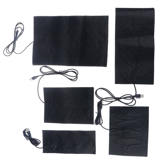 In stock temperature control USB high temperature heating sheet carbon fiber far infrared heating sheet waist and knee pad cushion heating sheet - image 1
