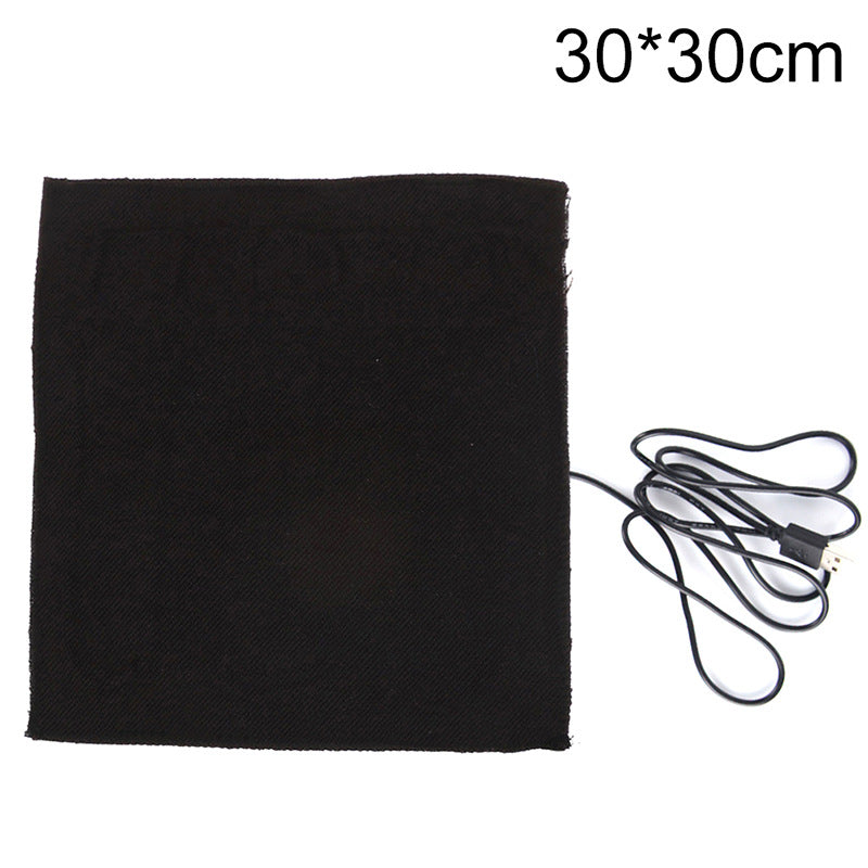 In stock temperature control USB high temperature heating sheet carbon fiber far infrared heating sheet waist and knee pad cushion heating sheet - image 3