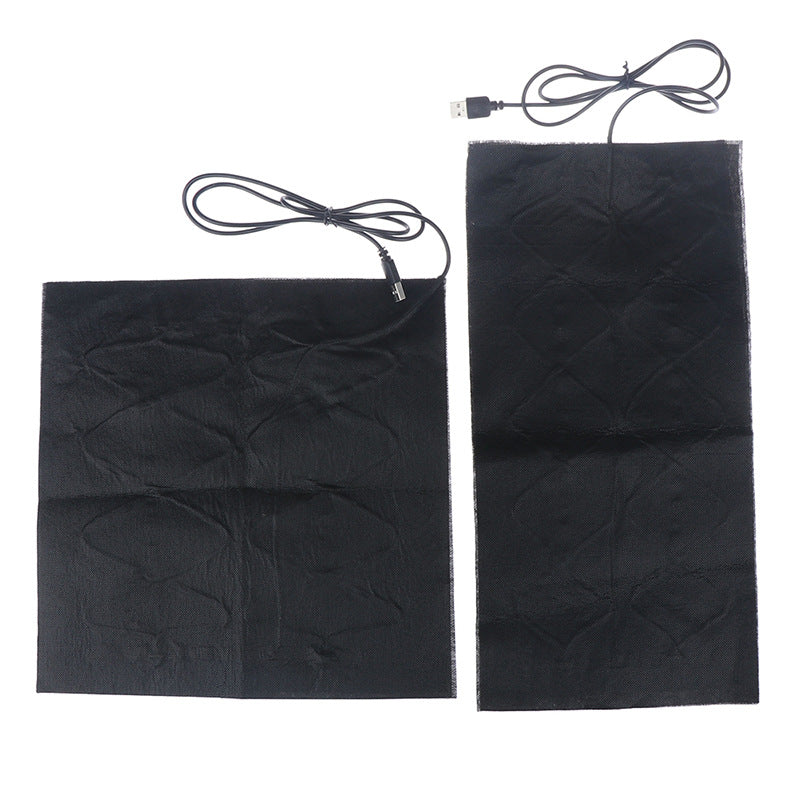 In stock temperature control USB high temperature heating sheet carbon fiber far infrared heating sheet waist and knee pad cushion heating sheet - image 4