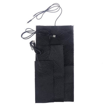 In stock temperature control USB high temperature heating sheet carbon fiber far infrared heating sheet waist and knee pad cushion heating sheet - image 5
