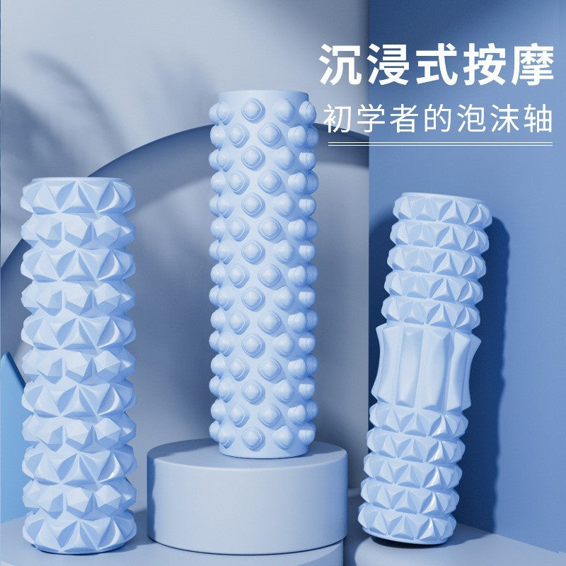 Foam Roller Yoga Column Solid Type Roller Auxiliary Massage Muscle Relaxation Massage Stick Sports Fitness Leg Beauty Tool - image 3