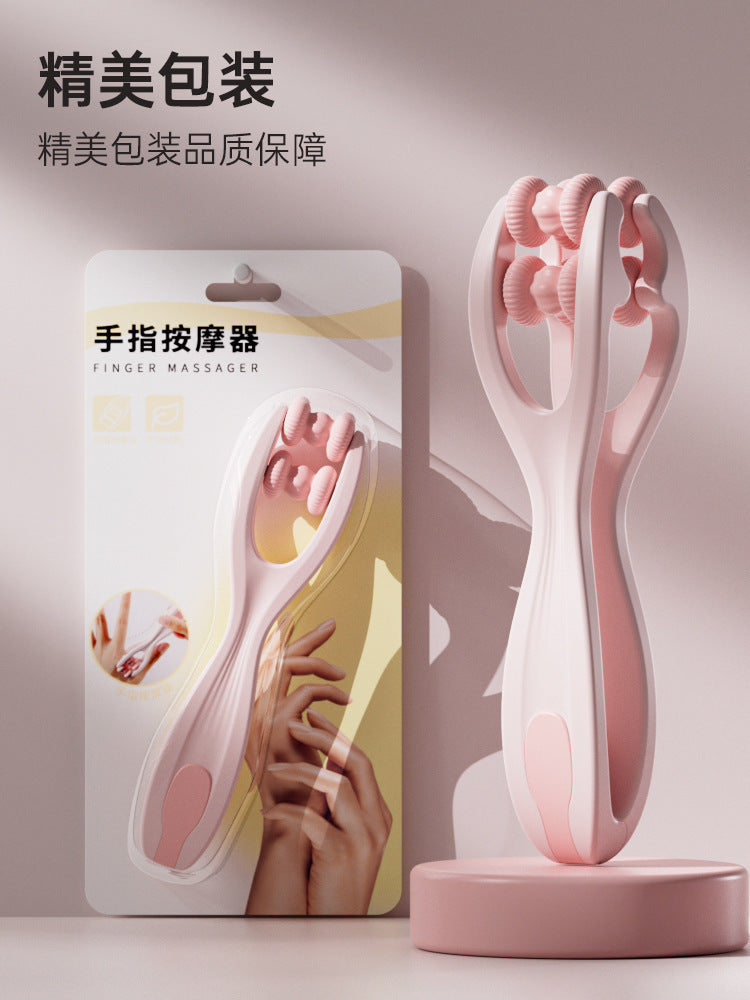 Upgraded double-row finger massager hand joint massage fiber finger Tiger Mouth press relieve hand acid massage artifact - image 4