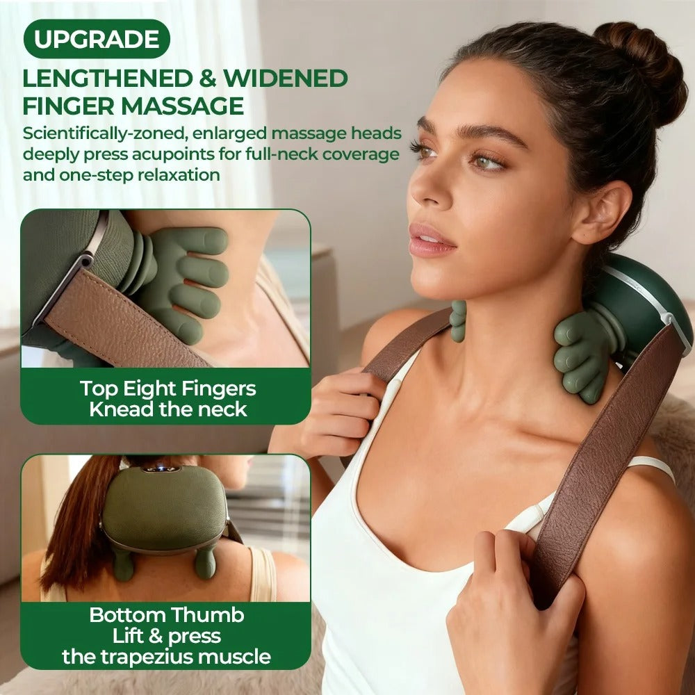 Bionic Finger Neck & Shoulder Massager, Wireless Cervical Trapezius Kneading…