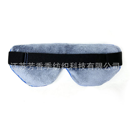 Microwave heating yoga eye pillow lavender flax seed hot compress plush meditation sleep removable and washable steam eye mask - image 2
