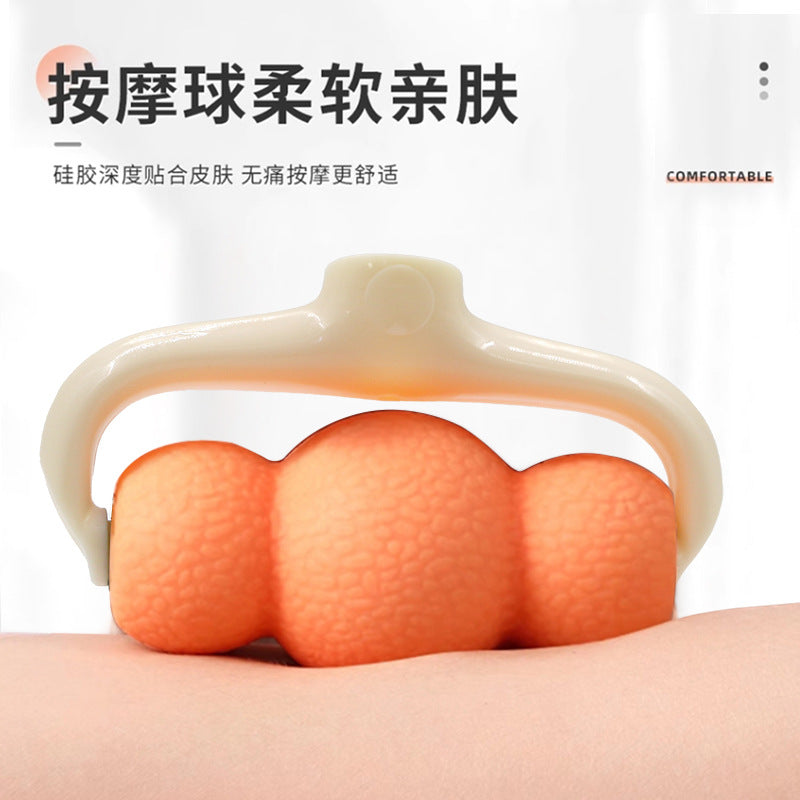 Manual Cervical Spine Massager Shoulder and Neck Roller Massage Clip for Home and Office Neck Kneading Relaxation Handheld Massager - image 3