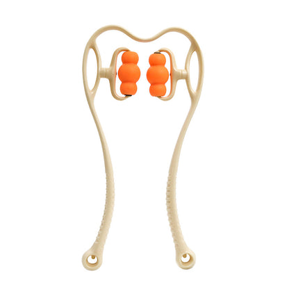 Manual Cervical Spine Massager Shoulder and Neck Roller Massage Clip for Home and Office Neck Kneading Relaxation Handheld Massager - image 5