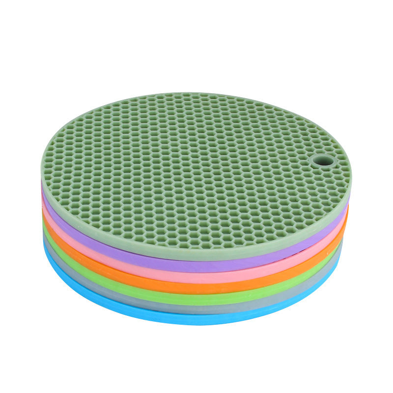 Placemat Heat Insulation Mat Non-slip Anti-scalding Mat Bowl Mat Household Kitchen Sand Pot Mat Plate Mat Coaster Vegetable Silicone Dining Table Mat - image 5