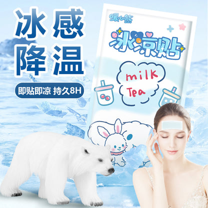 Manufacturer Wholesale Ice Cooling Patch Summer Heat Relief Artifact Cooling Patch Ice Compress Student Military Training Cooling Patch Antipyretic Mobile Phone - image 3