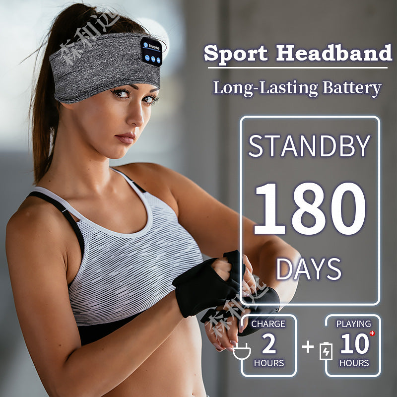 Factory Direct Sales Bluetooth Headscarf Wireless Sleep Headset Music Sports Headscarf Blackout Eye Mask Bluetooth Headscarf - image 3