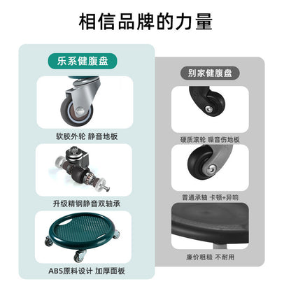 Four-wheel slide plate mute abdominal healthy plate universal pulley plate sliding plate fitness abdominal muscle plate multi-function abdominal healthy device - image 4