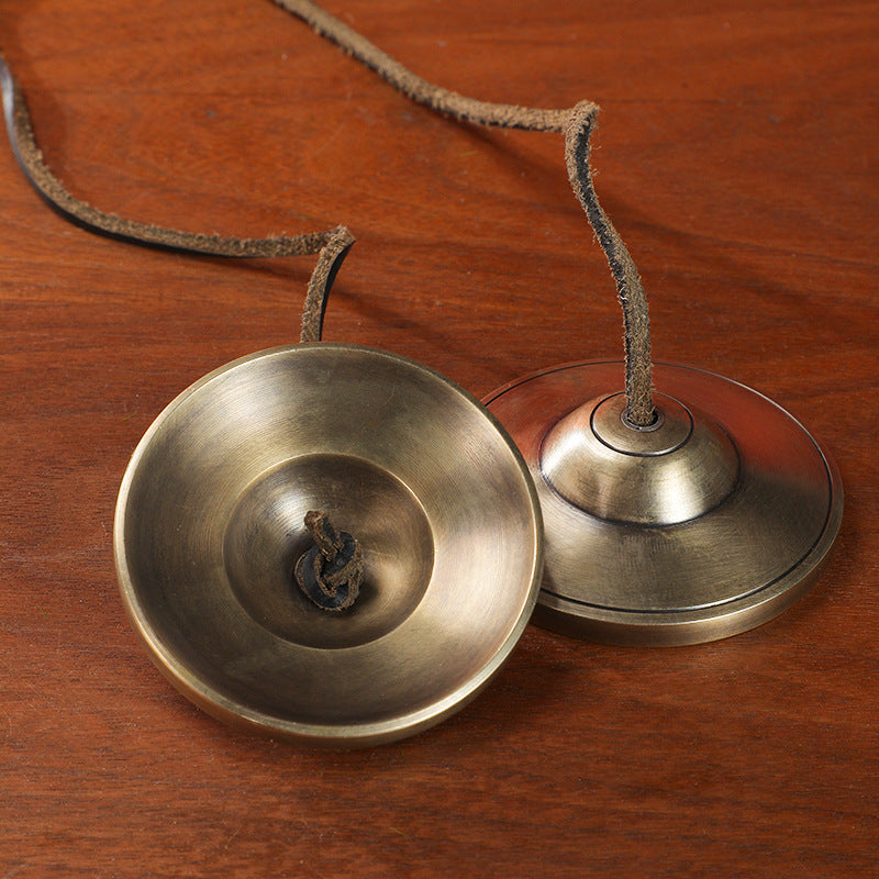Ring Bells Nepal Handmade Bronze Ring Bells Ring Cymbals Box Tone Therapy Yoga Meditation Ding Xia Sound Crisp Bell - image 4