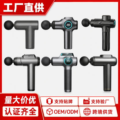 Cross-Border Mini Fascia Gun Professional-Grade 99-Speed Electric Massager Muscle Relaxation Pocket Massage Gun Factory Wholesale - image 1