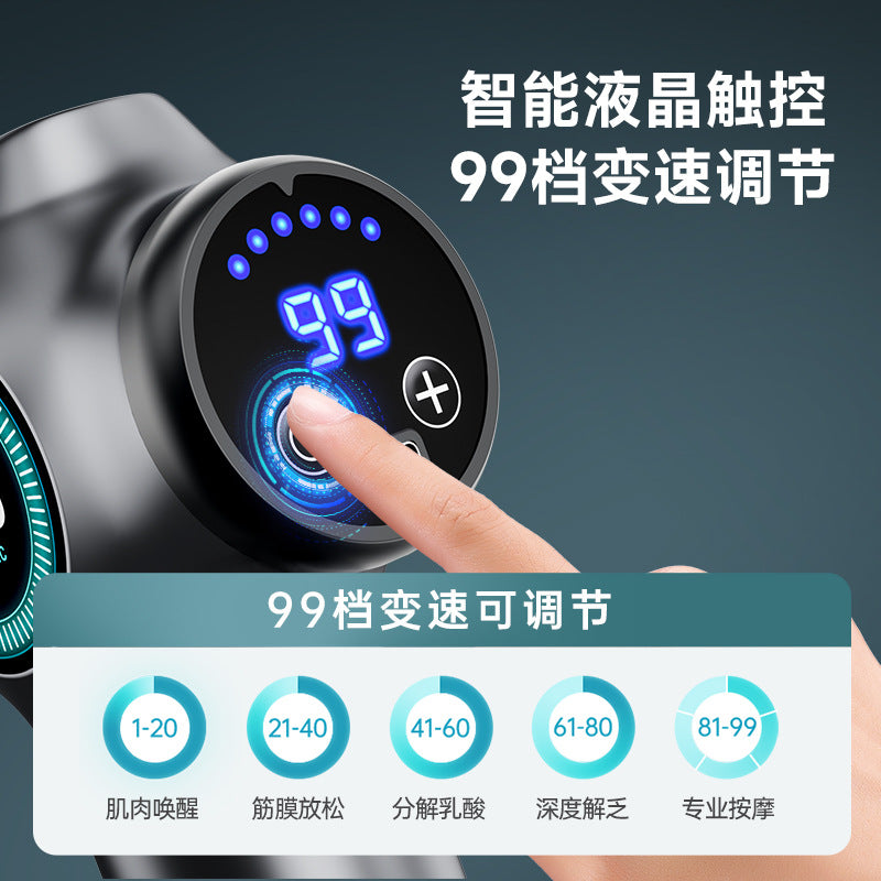 Cross-Border Mini Fascia Gun Professional-Grade 99-Speed Electric Massager Muscle Relaxation Pocket Massage Gun Factory Wholesale - image 3