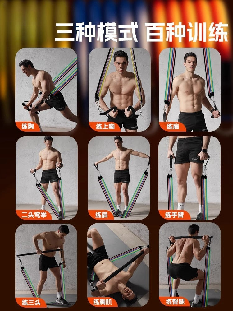 Pull Rope Fitness Men's Elahable Belt Elahable Rope Household Resistance Belt Tacker Back Strength Pax Muscle Training Equipment - image 2