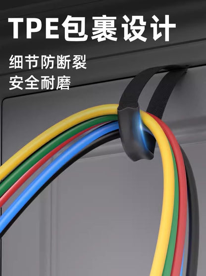 Pull Rope Fitness Men's Elahable Belt Elahable Rope Household Resistance Belt Tacker Back Strength Pax Muscle Training Equipment - image 4