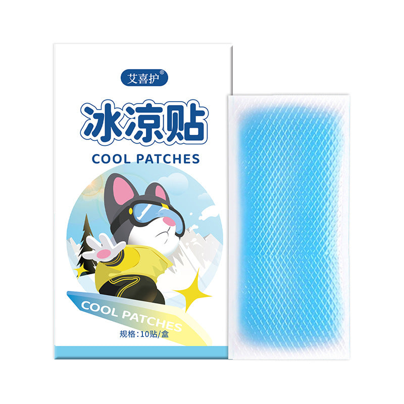 Ai Xi protection ice paste summer cartoon physical cooling heat dissipation paste student military training adult cool paste wholesale - image 5