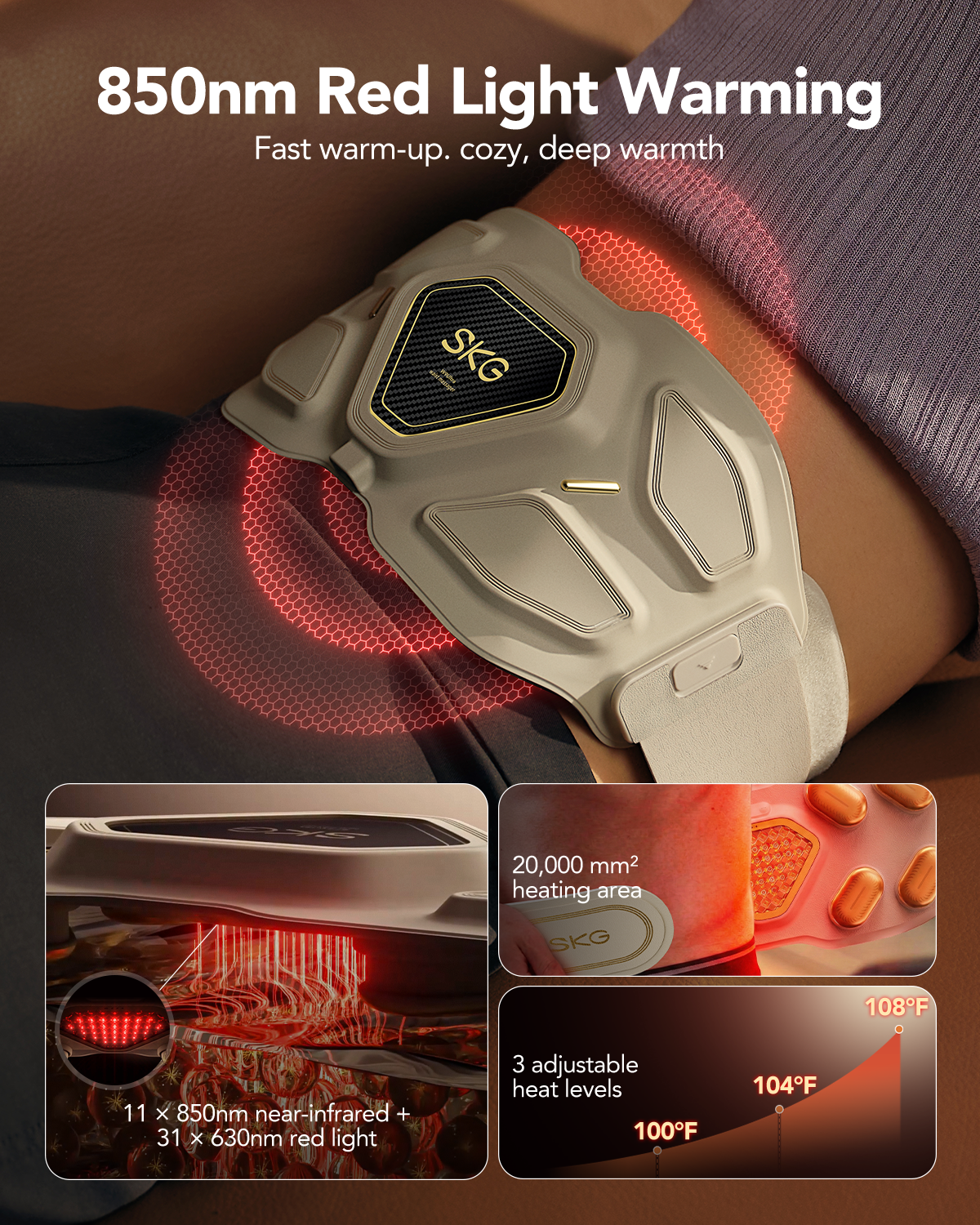 SKG W9 Ultra Lower Back Massager
