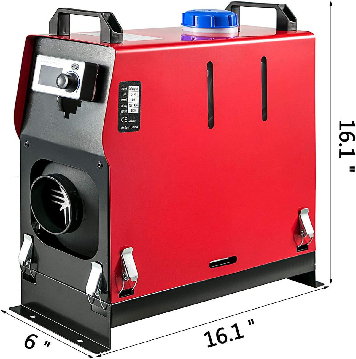 8 kW Diesel Air Heater – 12V Quiet Portable Space Heater with Remote | 504423