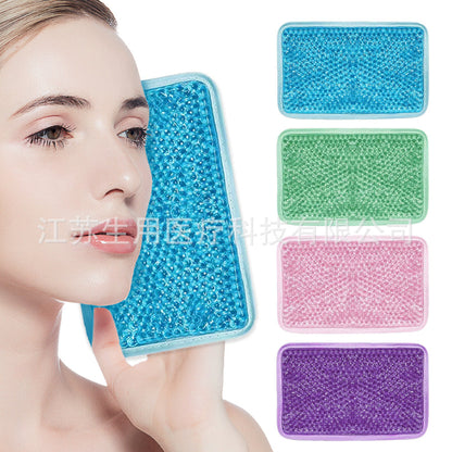Amazon Gel Beads Small Square Bag Cold and Hot Compress Ice Sticker Sprain Physiotherapy Ice Bag Cooling Ice Bag Reusable - image 1