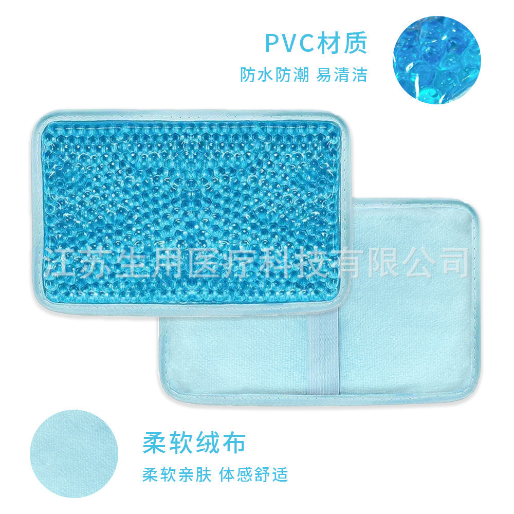 Amazon Gel Beads Small Square Bag Cold and Hot Compress Ice Sticker Sprain Physiotherapy Ice Bag Cooling Ice Bag Reusable - image 2