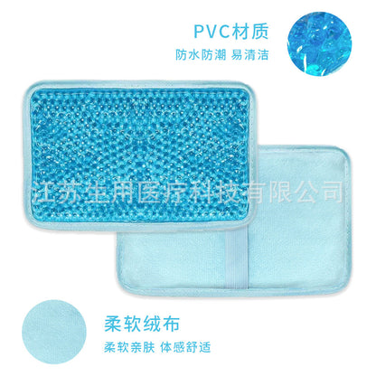 Amazon Gel Beads Small Square Bag Cold and Hot Compress Ice Sticker Sprain Physiotherapy Ice Bag Cooling Ice Bag Reusable - image 2
