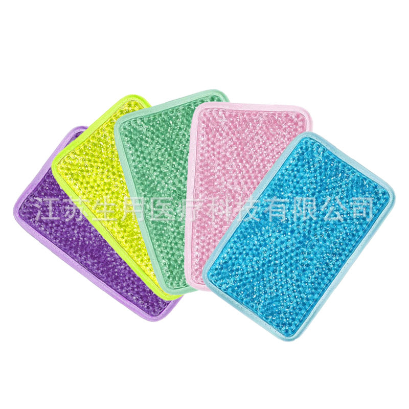 Amazon Gel Beads Small Square Bag Cold and Hot Compress Ice Sticker Sprain Physiotherapy Ice Bag Cooling Ice Bag Reusable - image 5