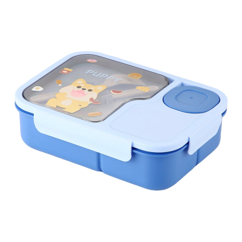 Cartoon Cute Student Lunch Box Large Capacity with Dip Box Tableware with Meal Lunch Box Microwave Heating - image 5