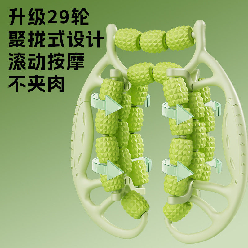 29 Wheel Roller Calf Muscle Relaxation Leg Massage Skinny Leg Ring Leg Clip Yoga Wheel Leg Massager - image 4