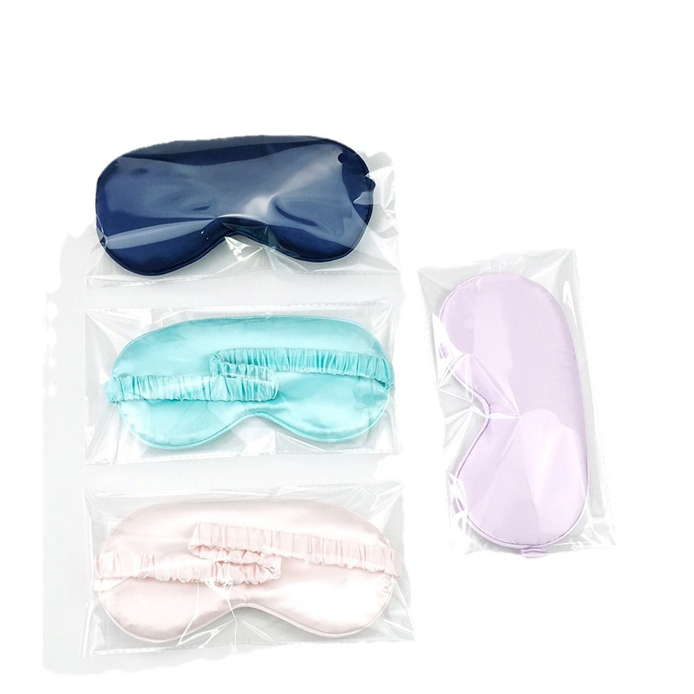 Double-Sided Solid Color Natural Mulberry Silk Blackout Eye Mask, Imitation Silk Eye Protection, Factory Direct Sales, Wholesale Eye Protection, Full Blackout - image 5