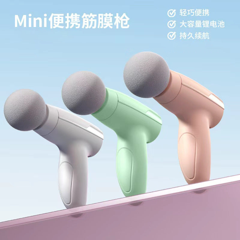 New fascia gun mini portable usb charging muscle relaxation fitness massager cross-border - image 1