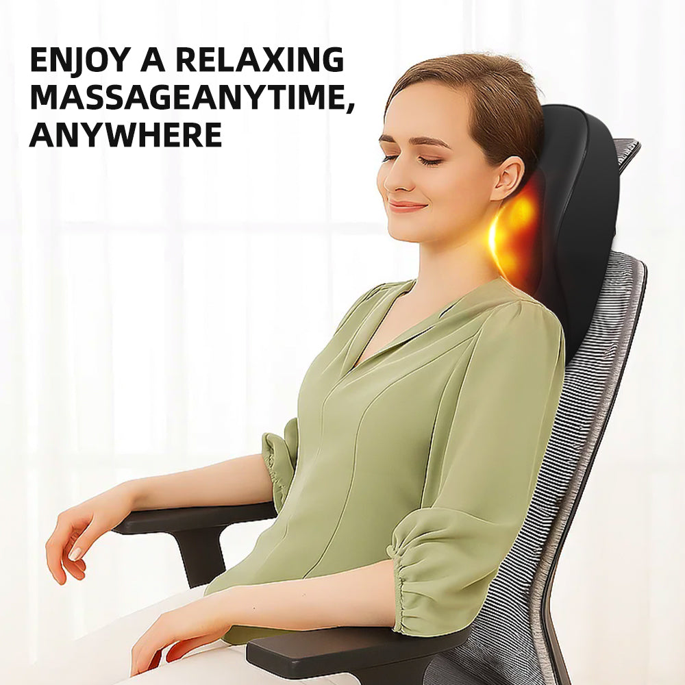 Smart Massage Cushion 3 Speed Multifunction Neck Back Shoulder Massager With…