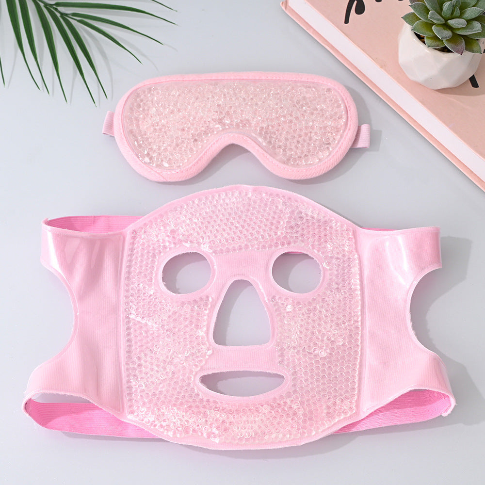 Ice mask cold eye mask ice bag face mask postoperative recovery hot compress full face cooling cotton face mask wholesale - image 1
