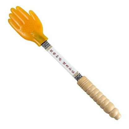 Jingluo Sha Board Household Beating Legs Shoulder Back Beating Massage Stick Massage Beating Silicone Sha Palm Small Yellow Hand Beating - image 5
