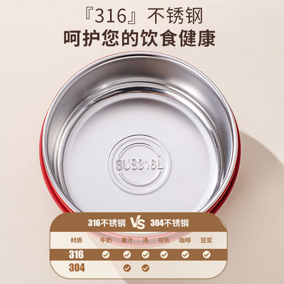 316 stainless steel microwave oven-ready lunch box for students and office workers lunch box heat preservation heating meal delivery small lunch box - image 2